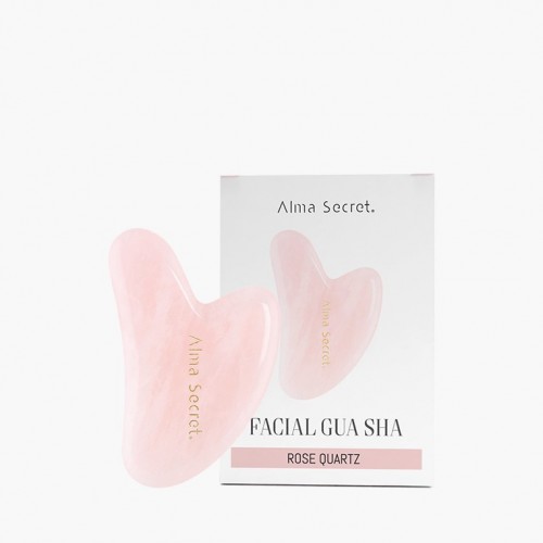 Rose quartz facial gua sha