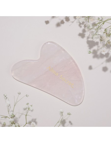 Rose quartz facial gua sha