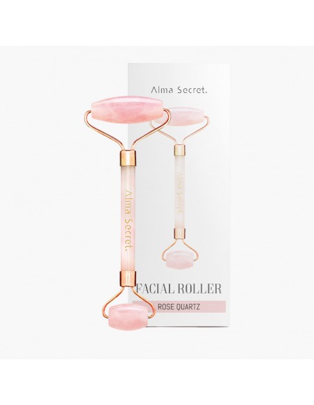 Rose quartz facial roller