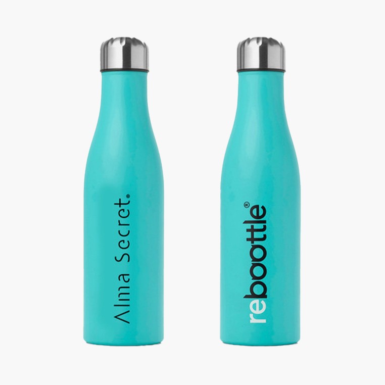 Blue Thermo Bottle Alma x Rebootle