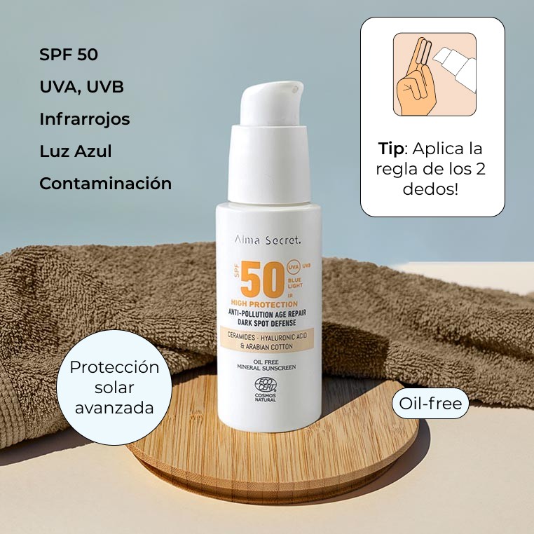 Oil Control SPF 50 un protector solar con antioxidantes 