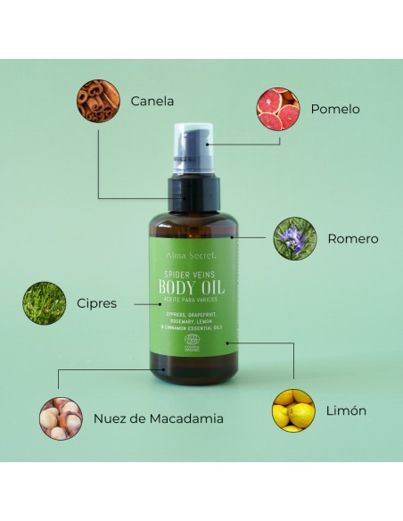 ACEITE PARA PIERNAS CANSADAS Y VARICES. ECOCERT COSMOS ORGANIC.