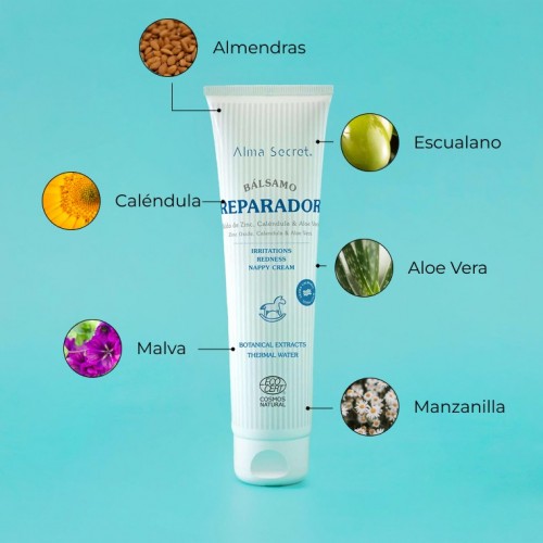 BÁLSAMO REPARADOR CON ÓXIDO DE ZINC, CALÉNDULA & ALOE VERA