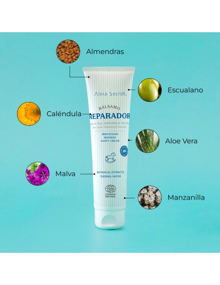 BÁLSAMO REPARADOR CON ÓXIDO DE ZINC, CALÉNDULA & ALOE VERA