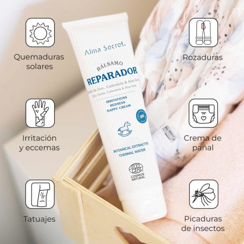 BÁLSAMO REPARADOR CON ÓXIDO DE ZINC, CALÉNDULA & ALOE VERA