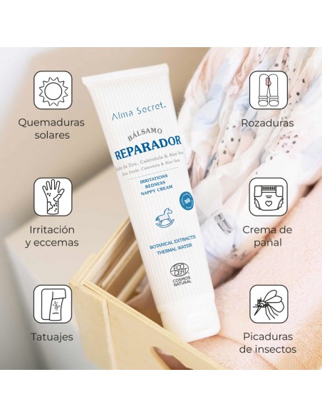 BÁLSAMO REPARADOR CON ÓXIDO DE ZINC, CALÉNDULA & ALOE VERA