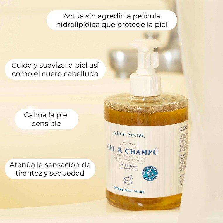 Aceite Natural de Manzanilla-Caléndula 1 Litro con dosificador