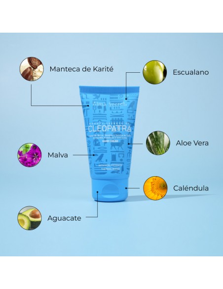 CREMA MULTI-REPARADORA DE MANOS CON AGUACATE, KARITÉ & MANUKA " SÁNDALO & VAINILLA DE TAHITÍ"