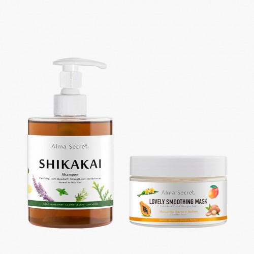 Shikakai + Lovely Smoothing Hair Mask