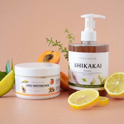 Shikakai + Lovely Smoothing Hair Mask