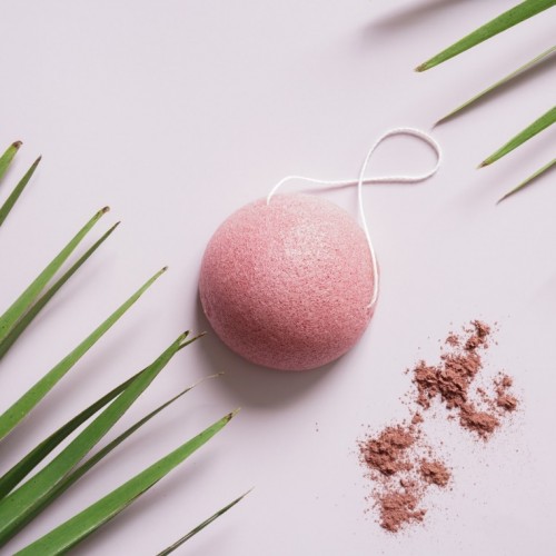 Facial Cleansing Sponge Pink Konjac