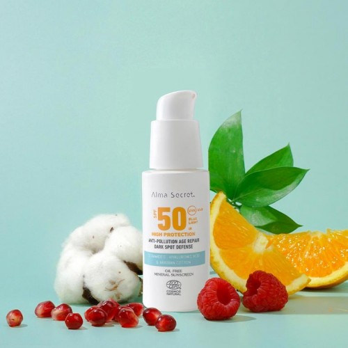 CREMA FACIAL CON ALTA PROTECCIÓN SOLAR SPF 50, CERAMIDAS Y COMPLEJO ANTIMANCHAS